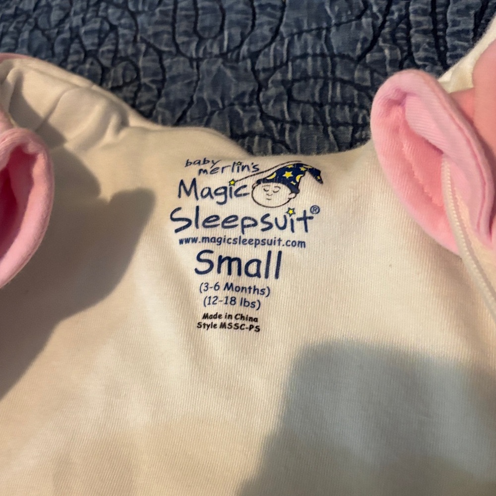 Magic Sleepsuit Pink Baby Footie - Picture 2 of 4